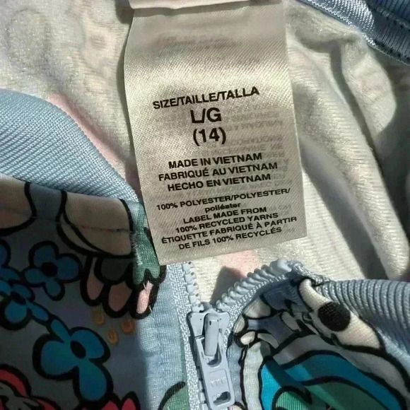 Girls size lg (14) adidas colorful jacket pre owned - Picture 9 of 11